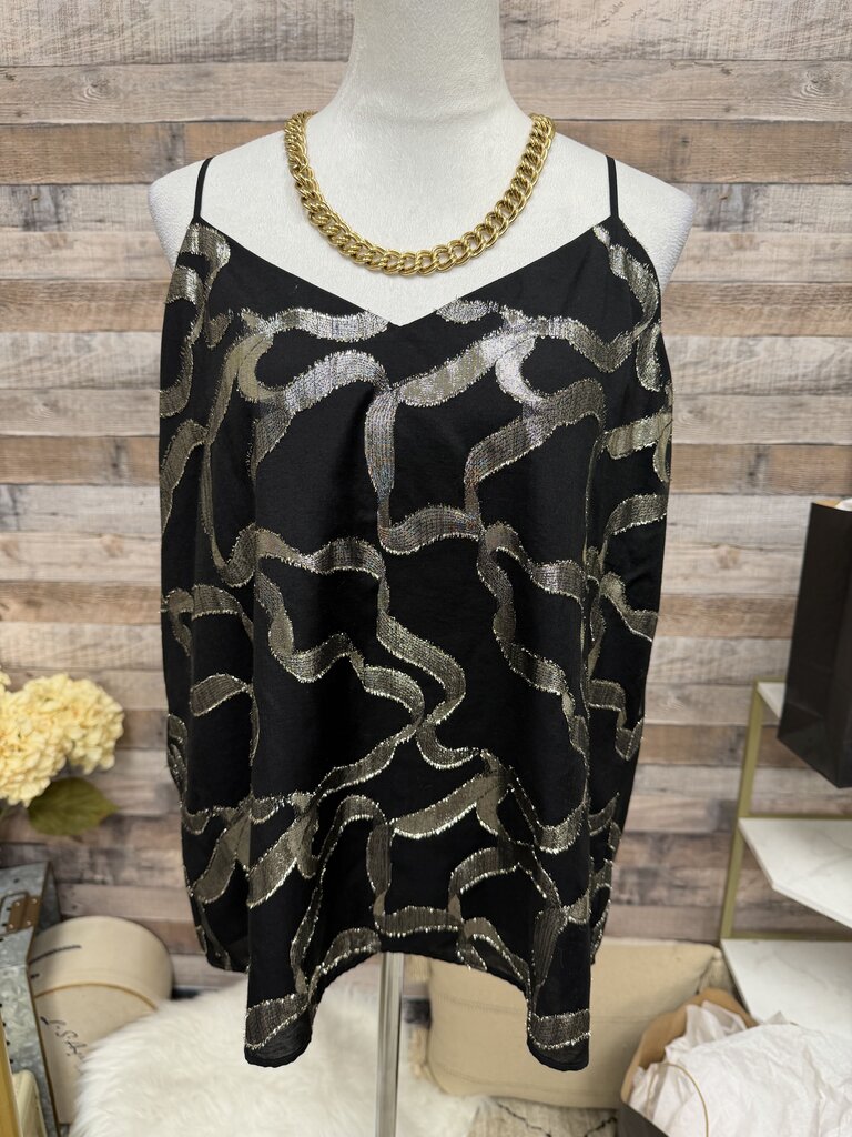 Black And Gold Ann Taylor Top