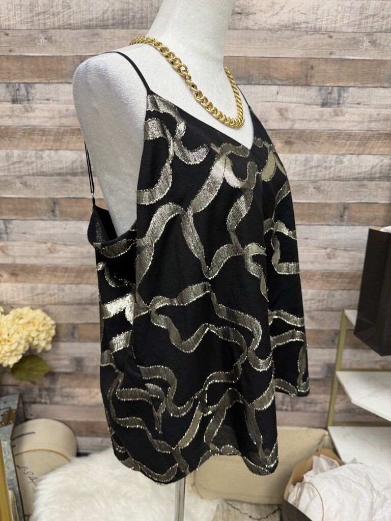Black And Gold Ann Taylor Top