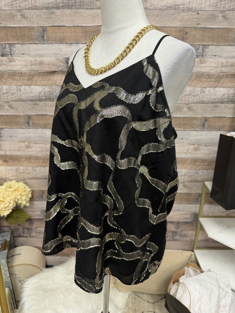 Black And Gold Ann Taylor Top