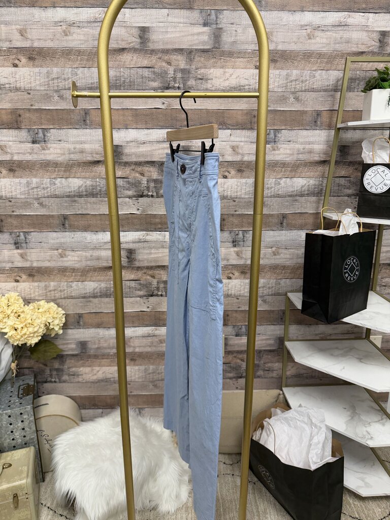 Blue Maeve By Anthropologie Wide-Leg Cropped Pants