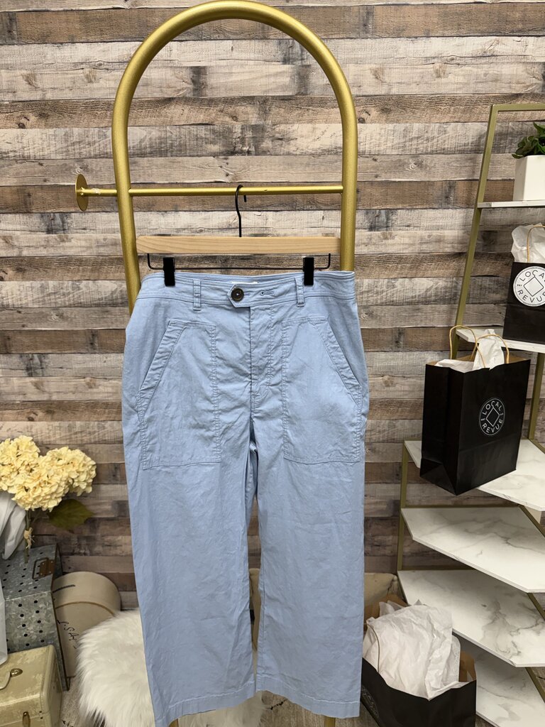 Blue Maeve By Anthropologie Wide-Leg Cropped Pants