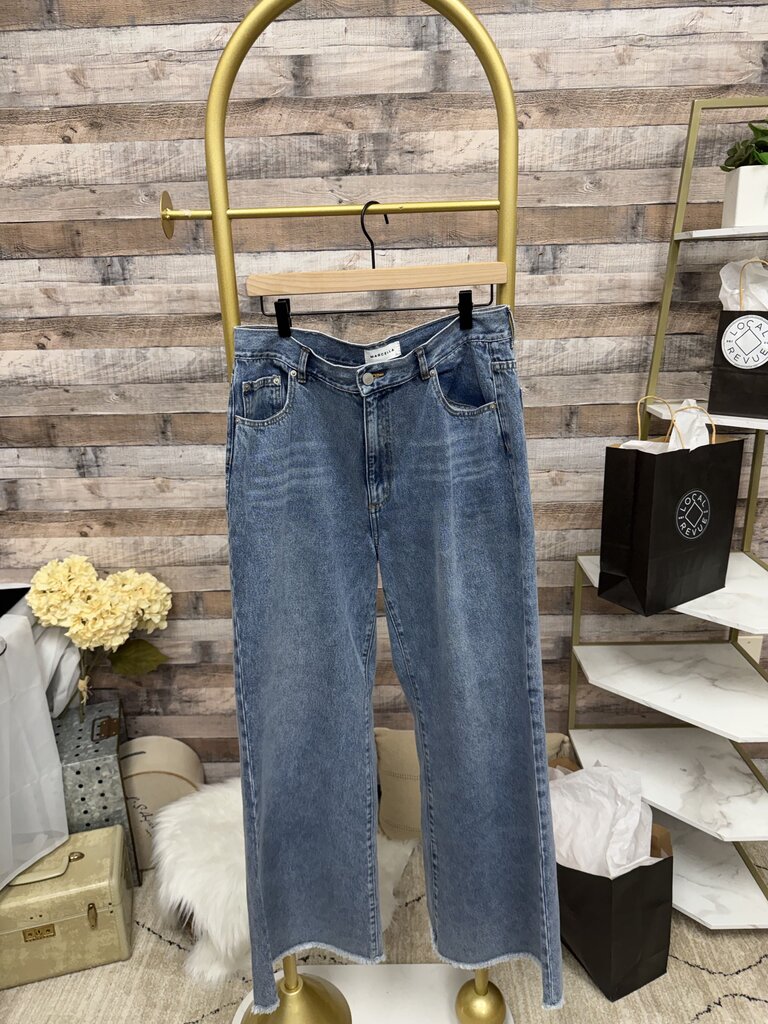 Blue Marcella Wide-Leg Jeans