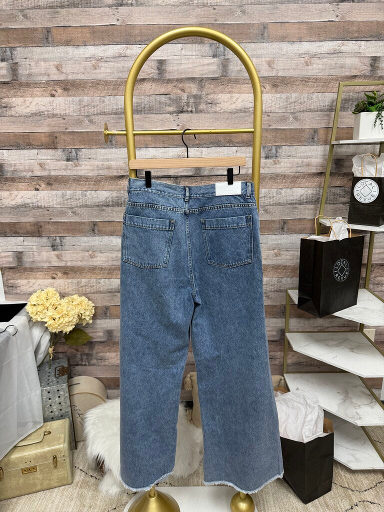 Blue Marcella Wide-Leg Jeans