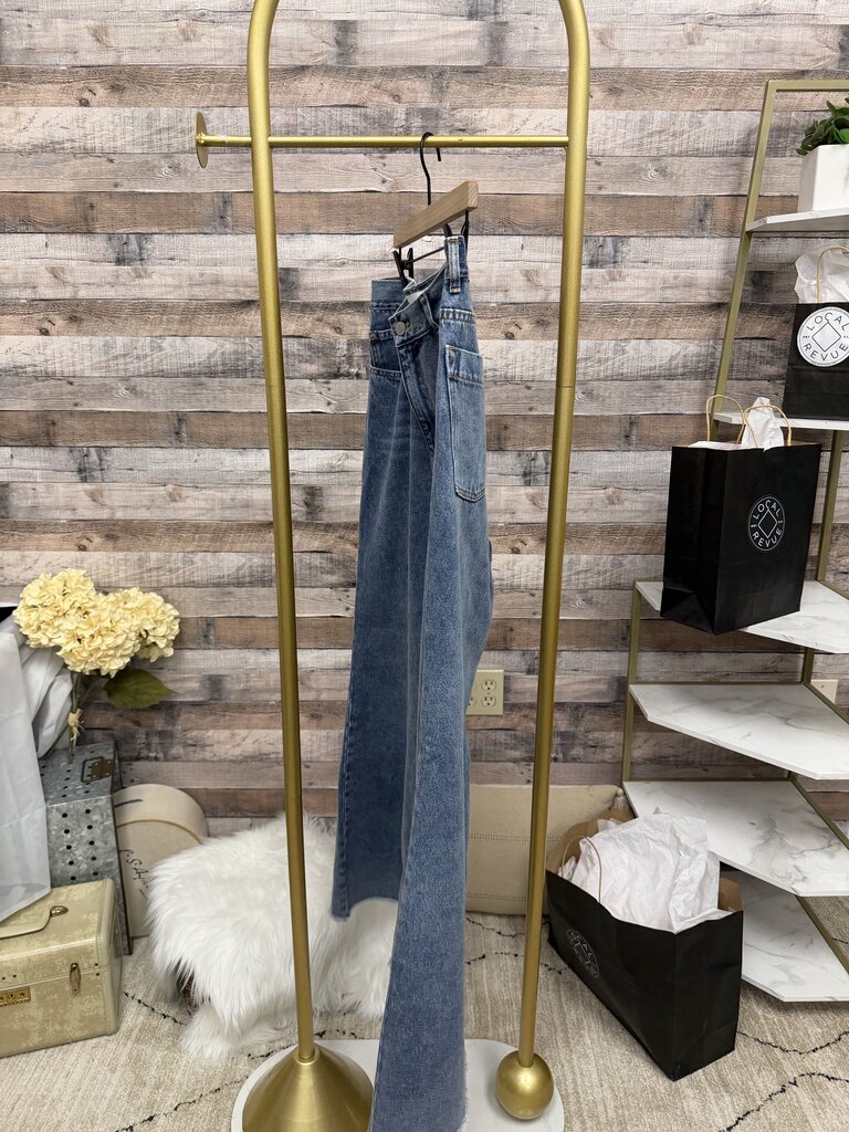 Blue Marcella Wide-Leg Jeans