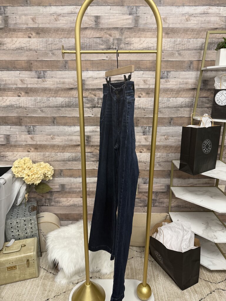 Blue Judy Blue Wide-Leg Denim Jeans