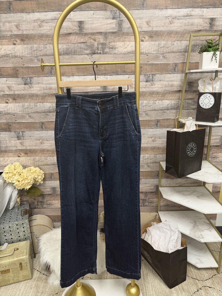 Blue Judy Blue Wide-Leg Denim Jeans