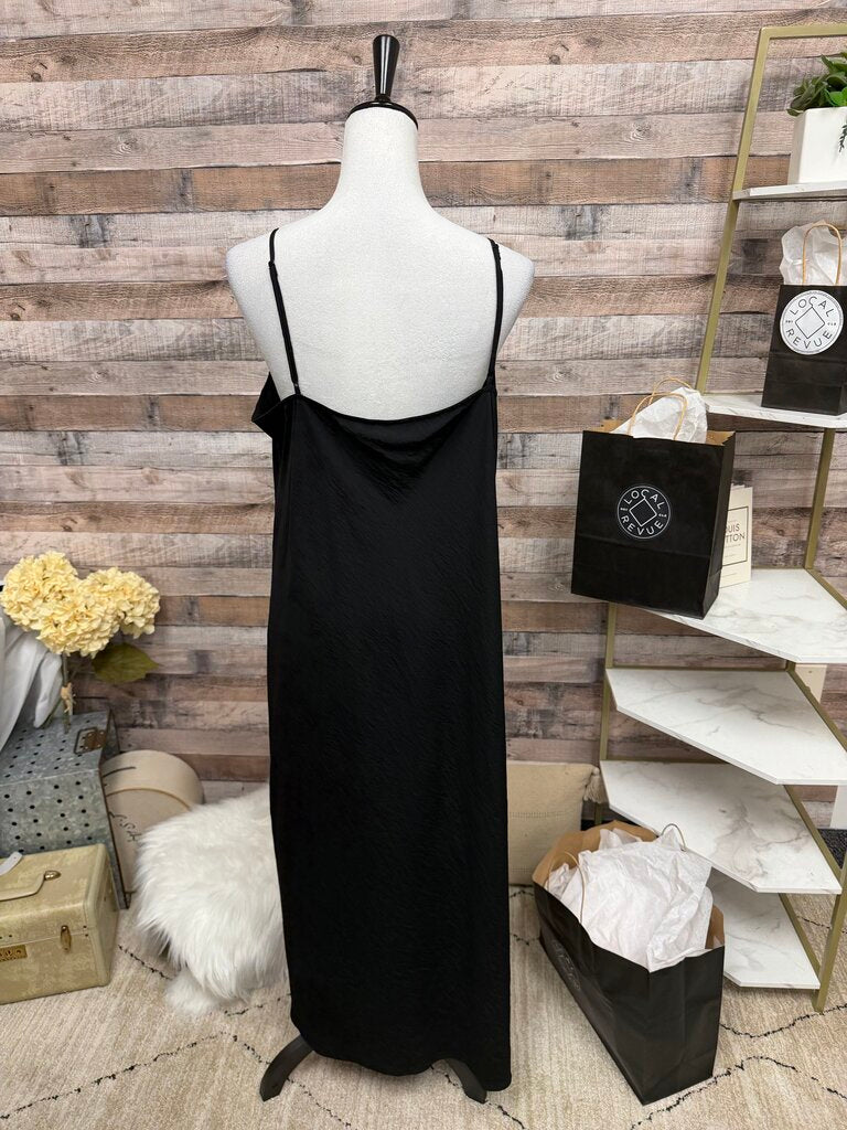 Black GAP Sleeveless Slip Maxi Dress