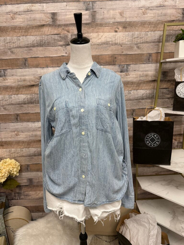 Blue Fahenty Button-Up Shirt