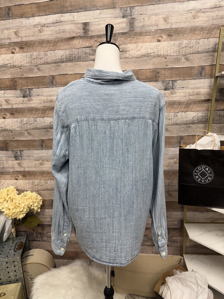 Blue Fahenty Button-Up Shirt