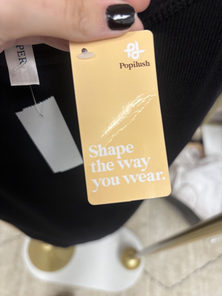 Black Shaper Brand Cami Slip Dress