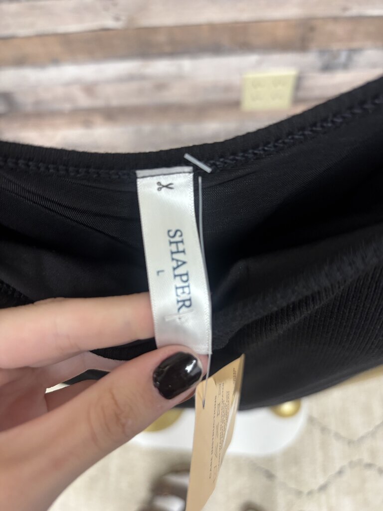 Black Shaper Brand Cami Slip Dress