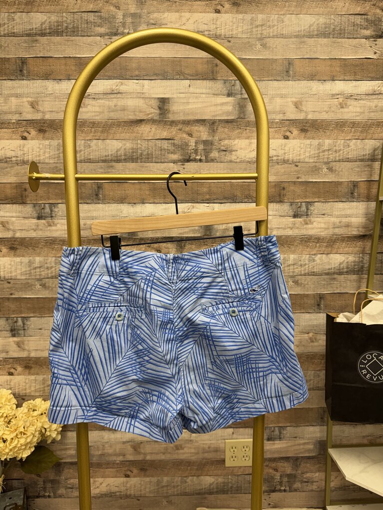 Blue And White Palm Print Vineyard Vines Shorts
