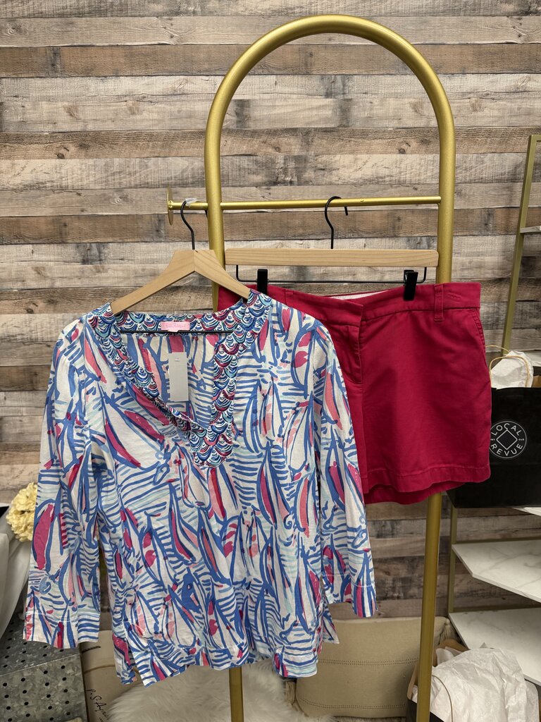 Pink J.Crew Chino Shorts