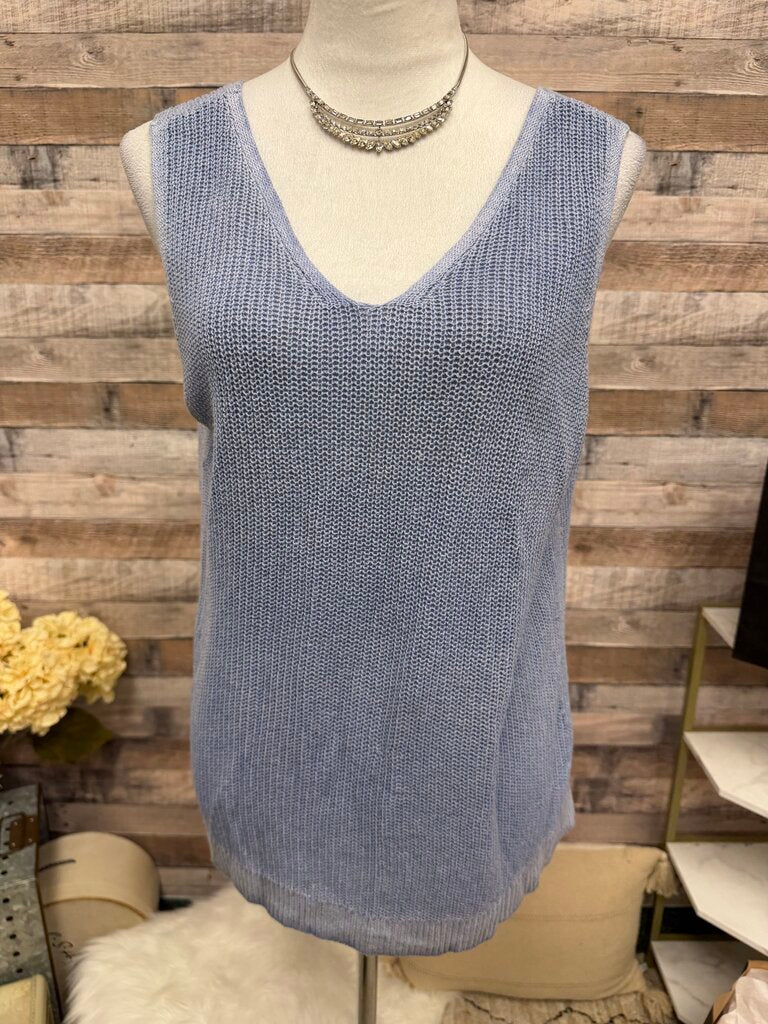 Blue Shelly Brand Sleeveless Tank Top