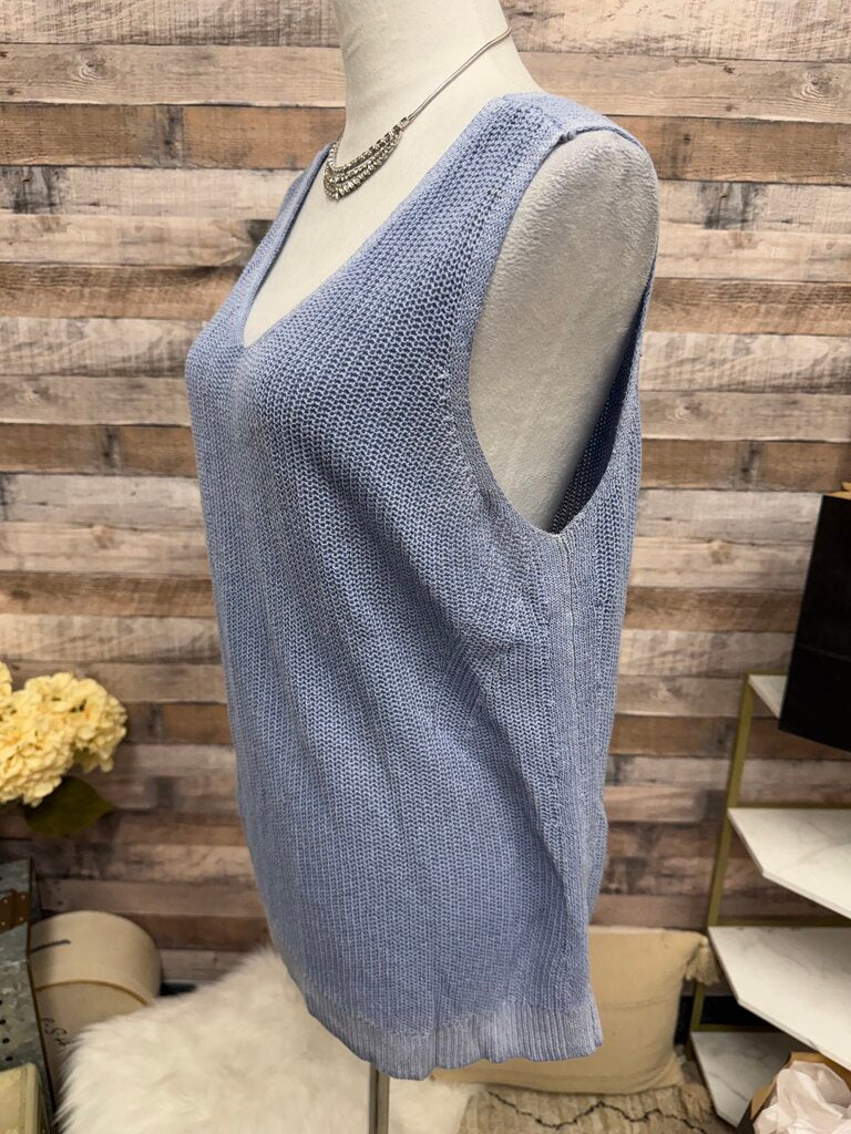Blue Shelly Brand Sleeveless Tank Top