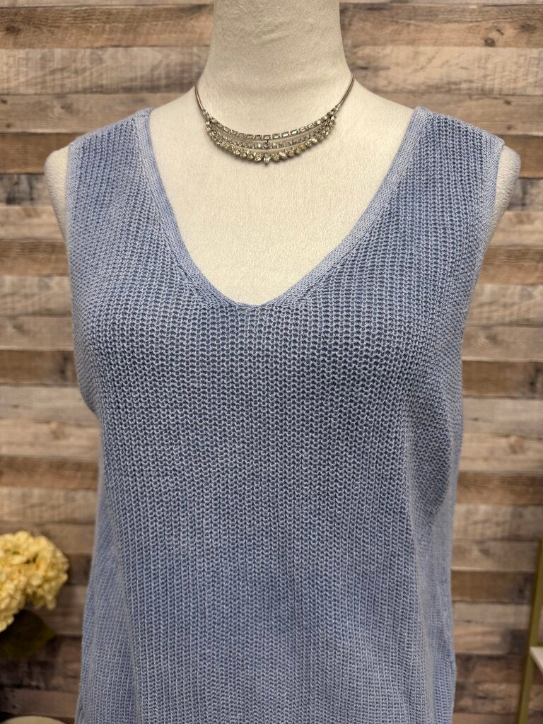 Blue Shelly Brand Sleeveless Tank Top