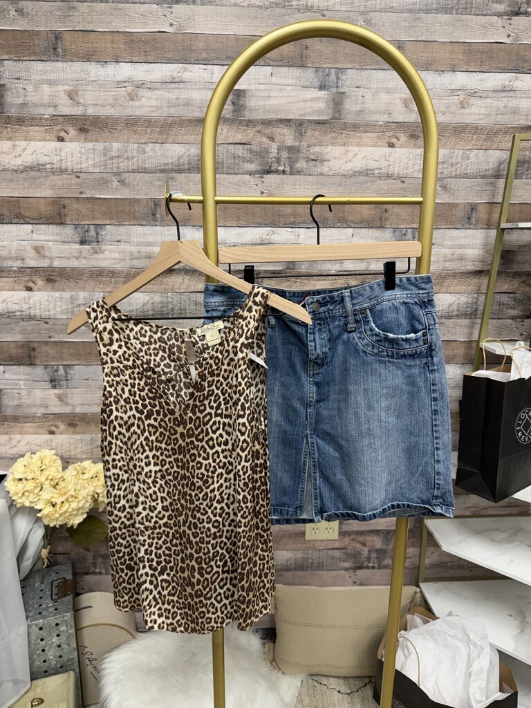 Blue Maurices Denim Skirt