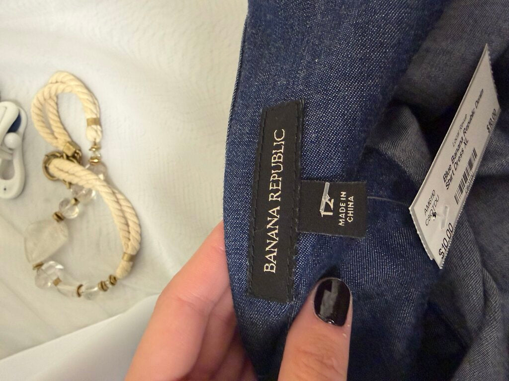 Blue Banana Republic Denim Shirt Dress