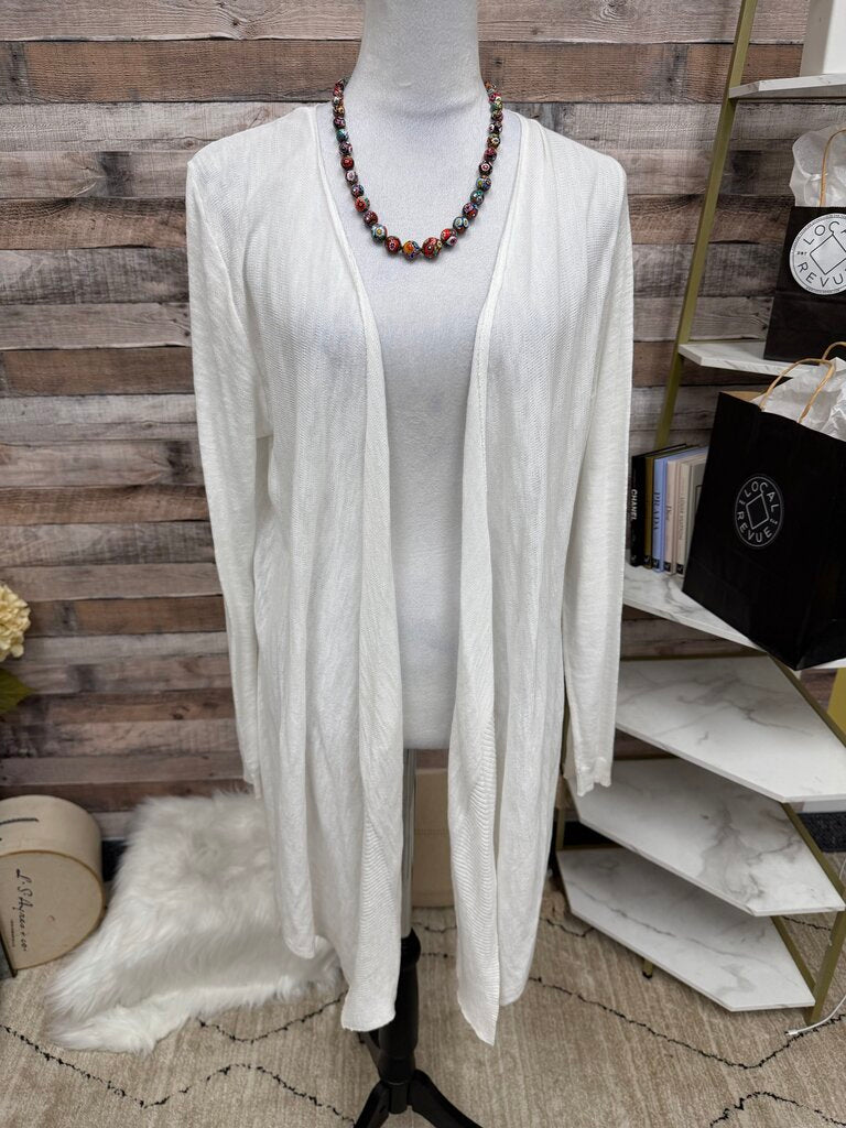 Alfani White Eyelet Cardigan