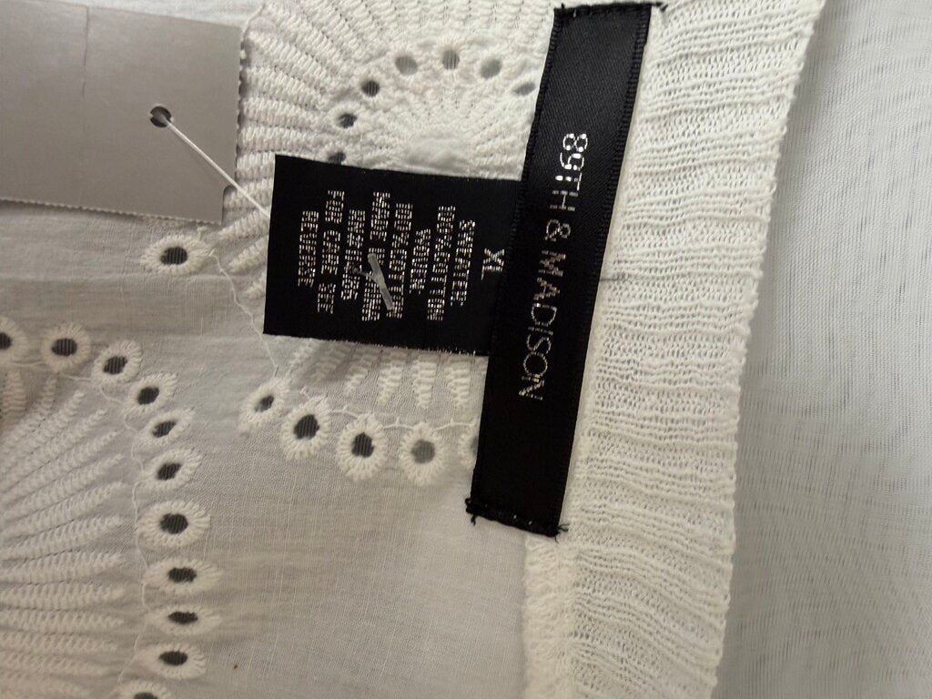 Alfani White Eyelet Cardigan