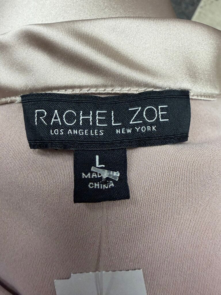 Rachel Zoe Champagne Silk Midi Skirt
