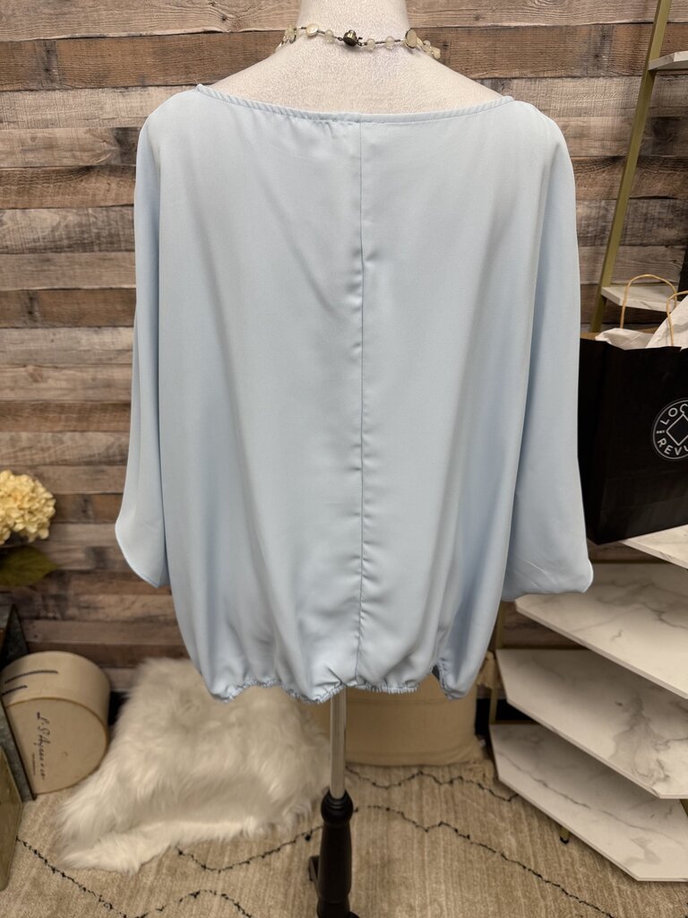 Vince Camuto Powder Blue Chiffon Blouse