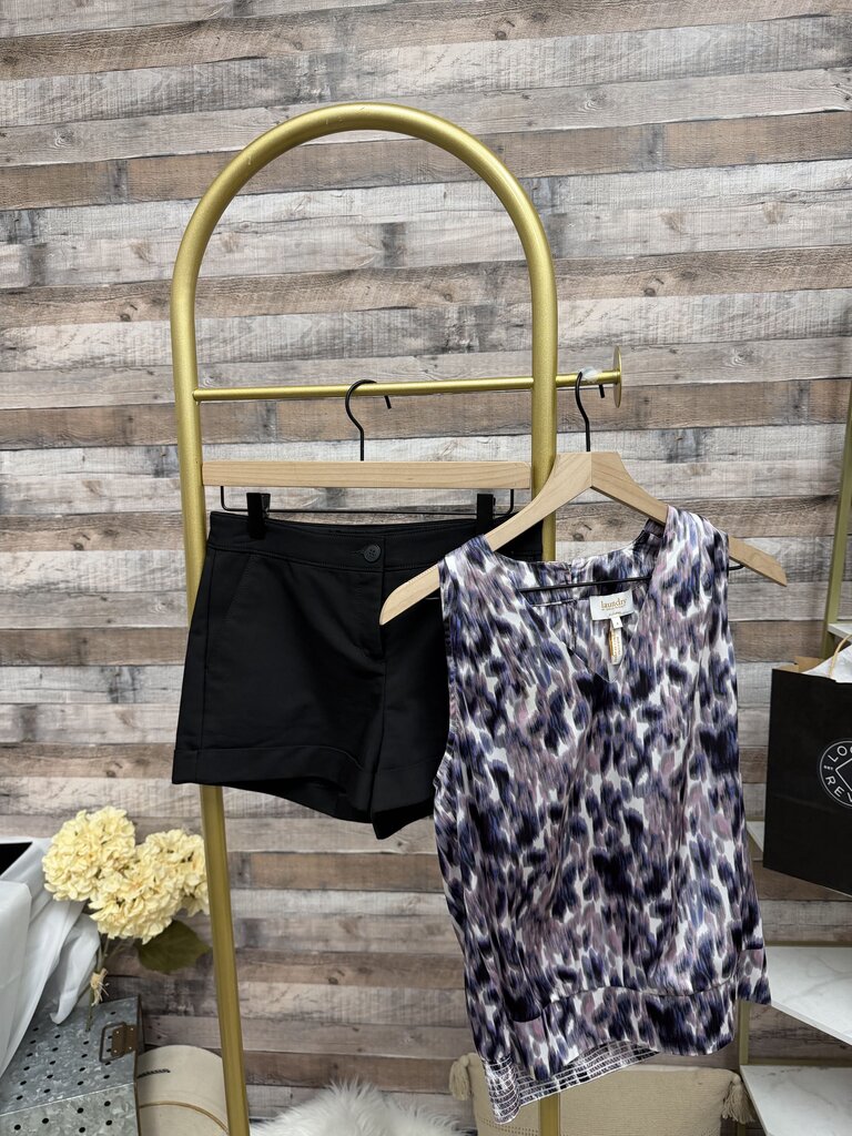 Express Black Cuffed Shorts