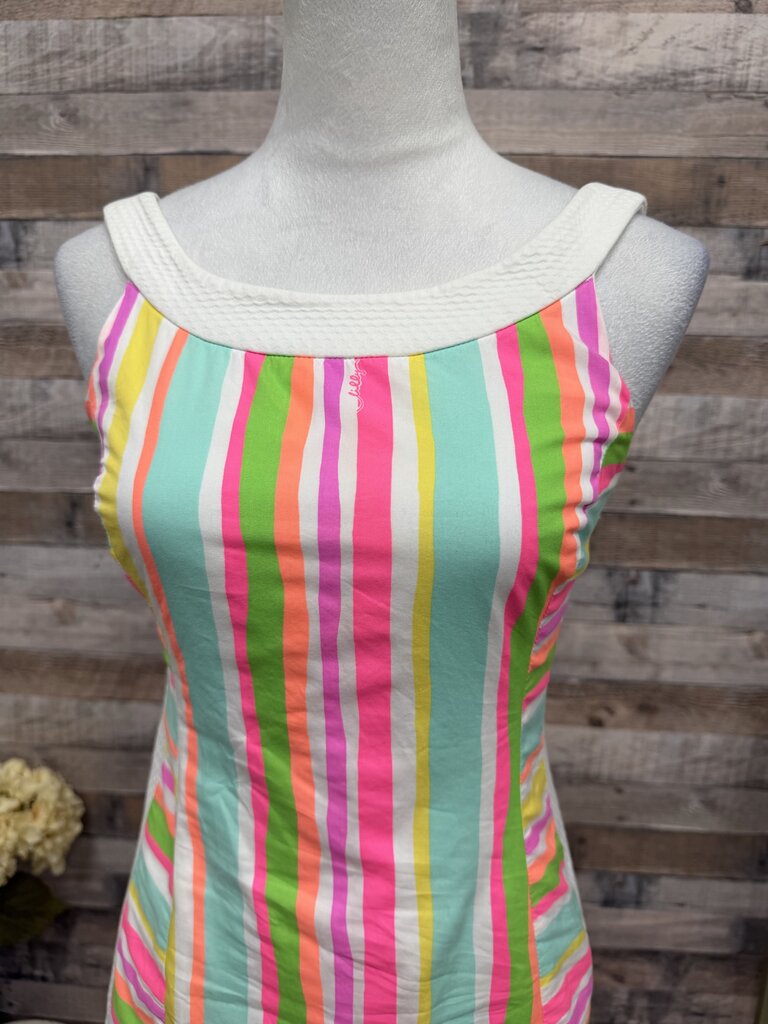 Multicolor Stripe Print Lilly Pulitzer Shift Dress
