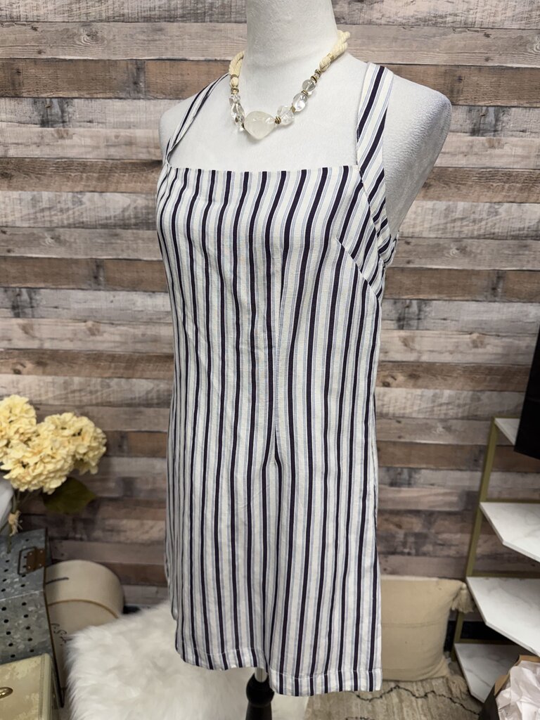 Blue And White Striped Anthropologie Romper