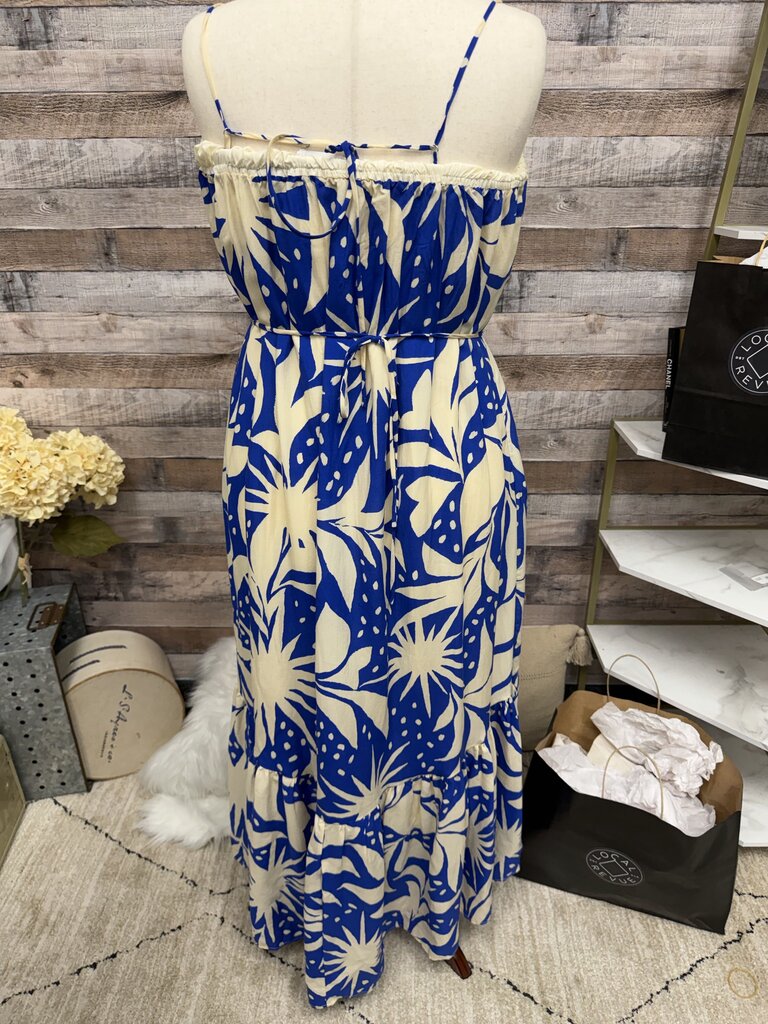 NWT Cream & Blue ASTR The Label Maxi Dress