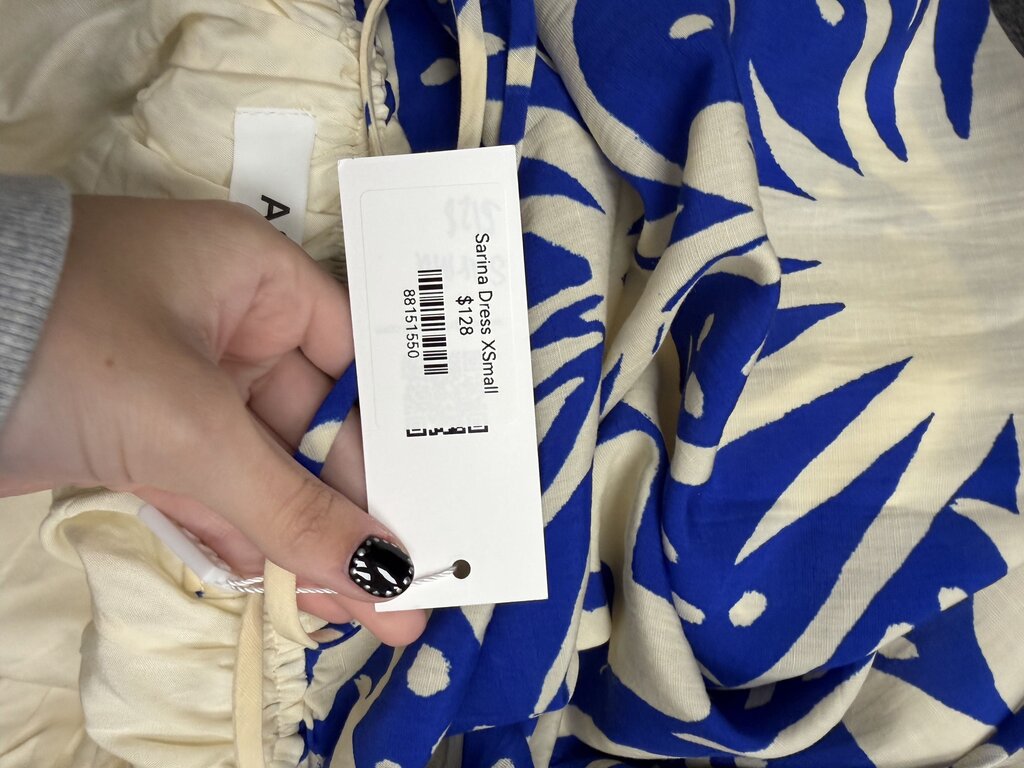 NWT Cream & Blue ASTR The Label Maxi Dress