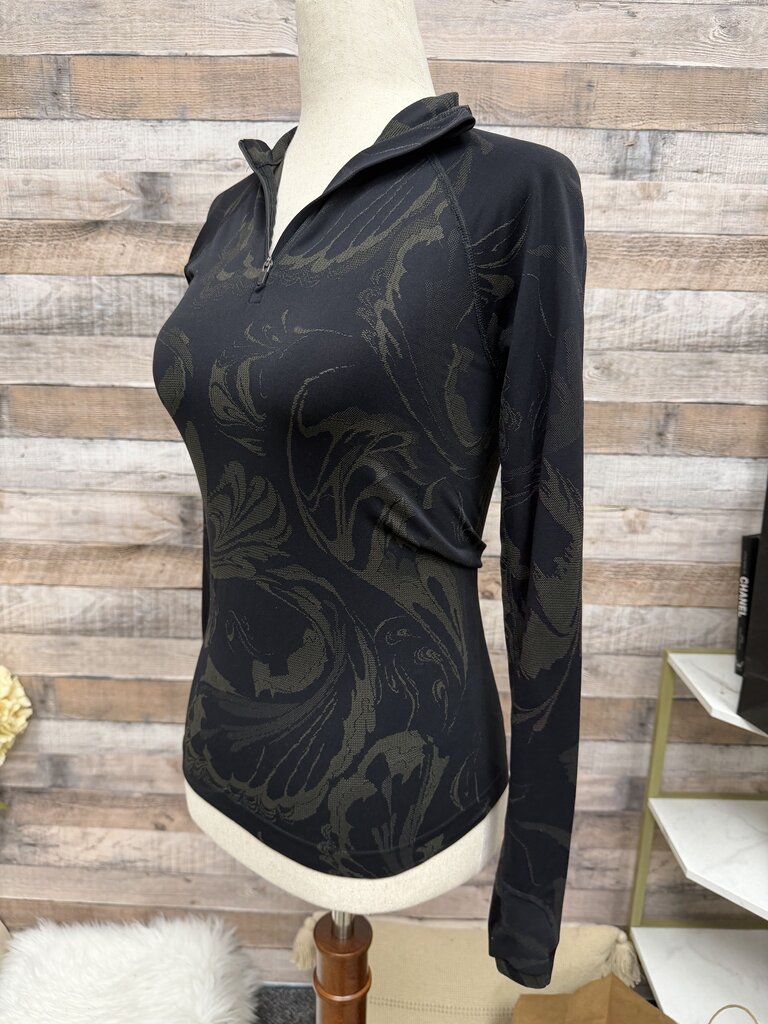 Black & Brown Athleta Quarter-zip
