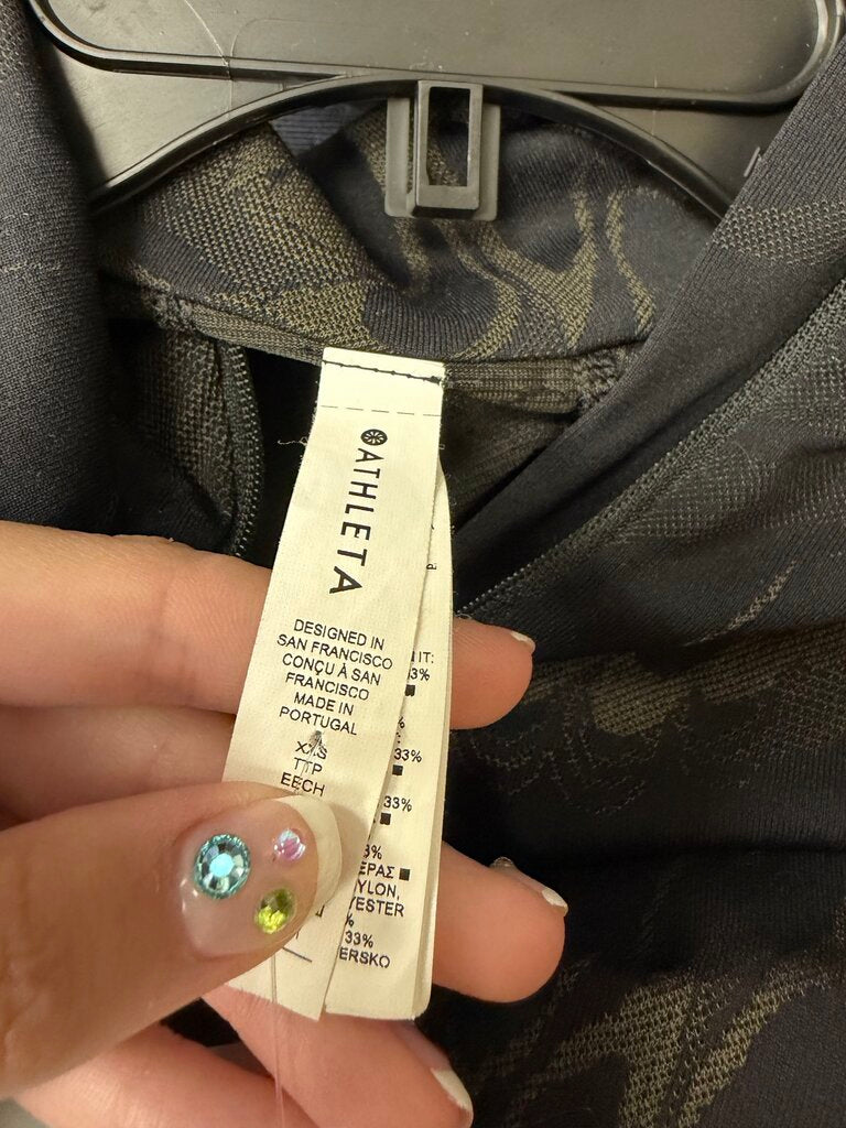 Black & Brown Athleta Quarter-zip