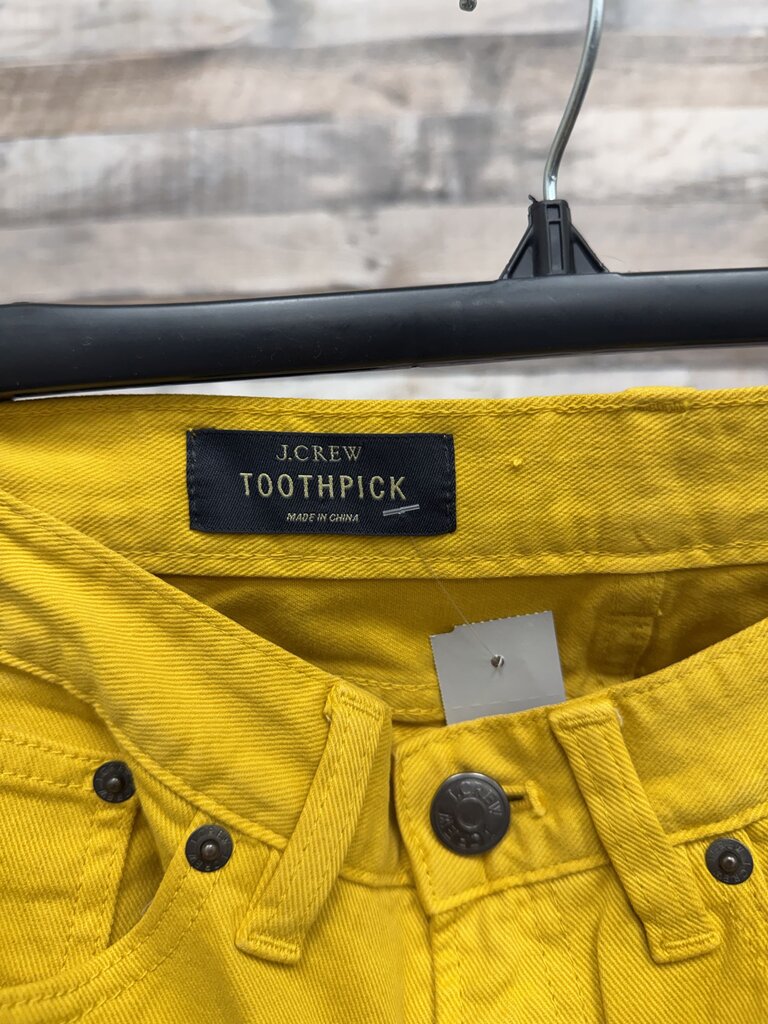 Yellow J.Crew Toothpick Skinny Jeans