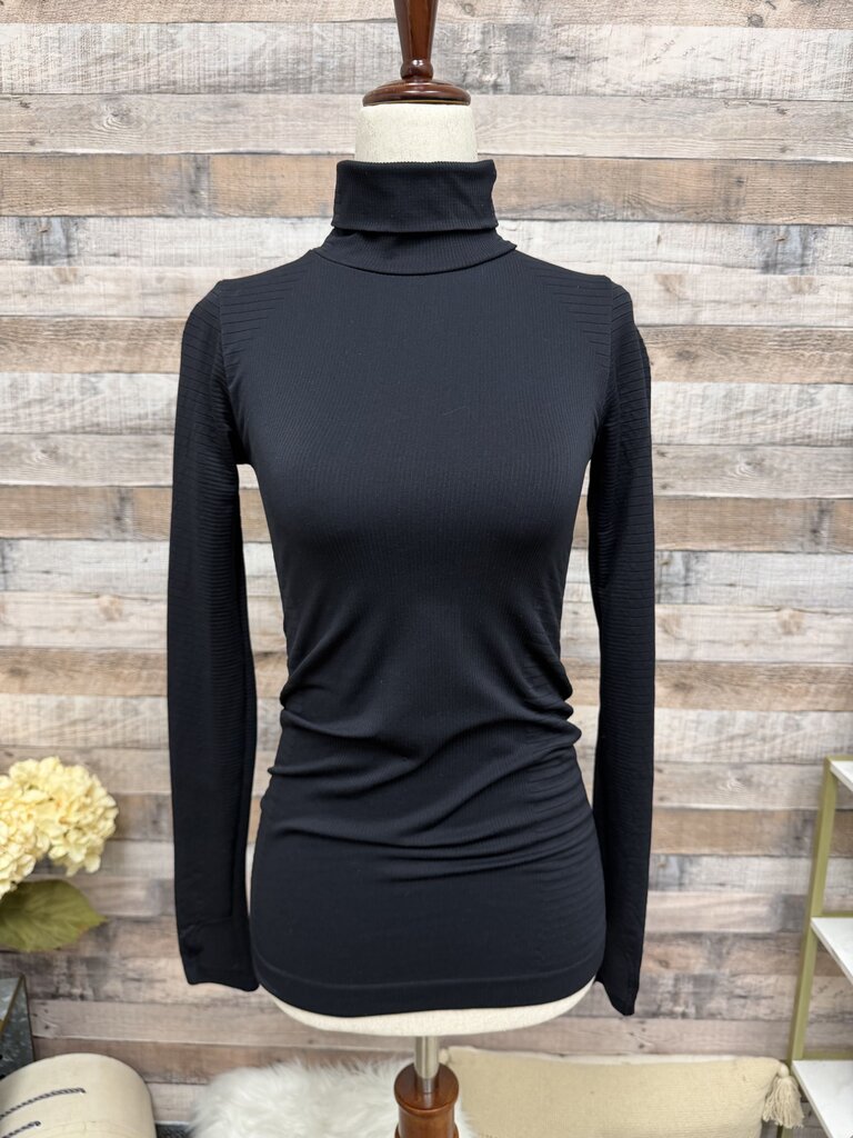 Black TurtleNeck Athleta Long Sleeve Top