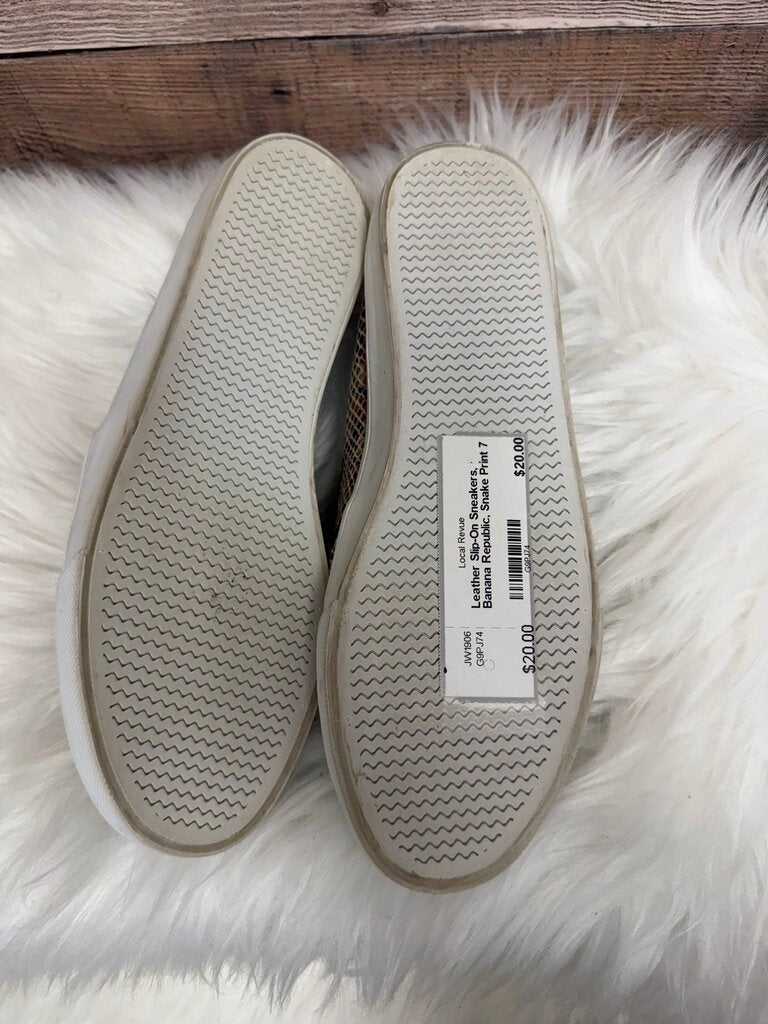 Leather Slip-On Sneakers, Banana Republic, Snake Print