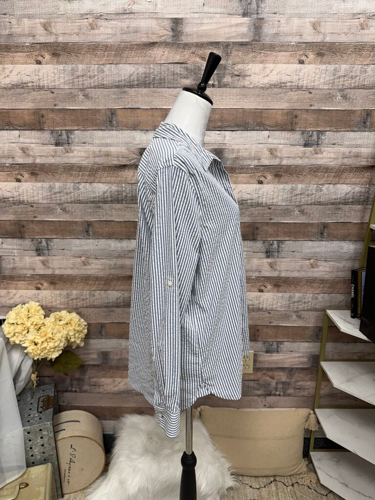 Vineyard Vines Blue & White Stripped Button-Down Shirt