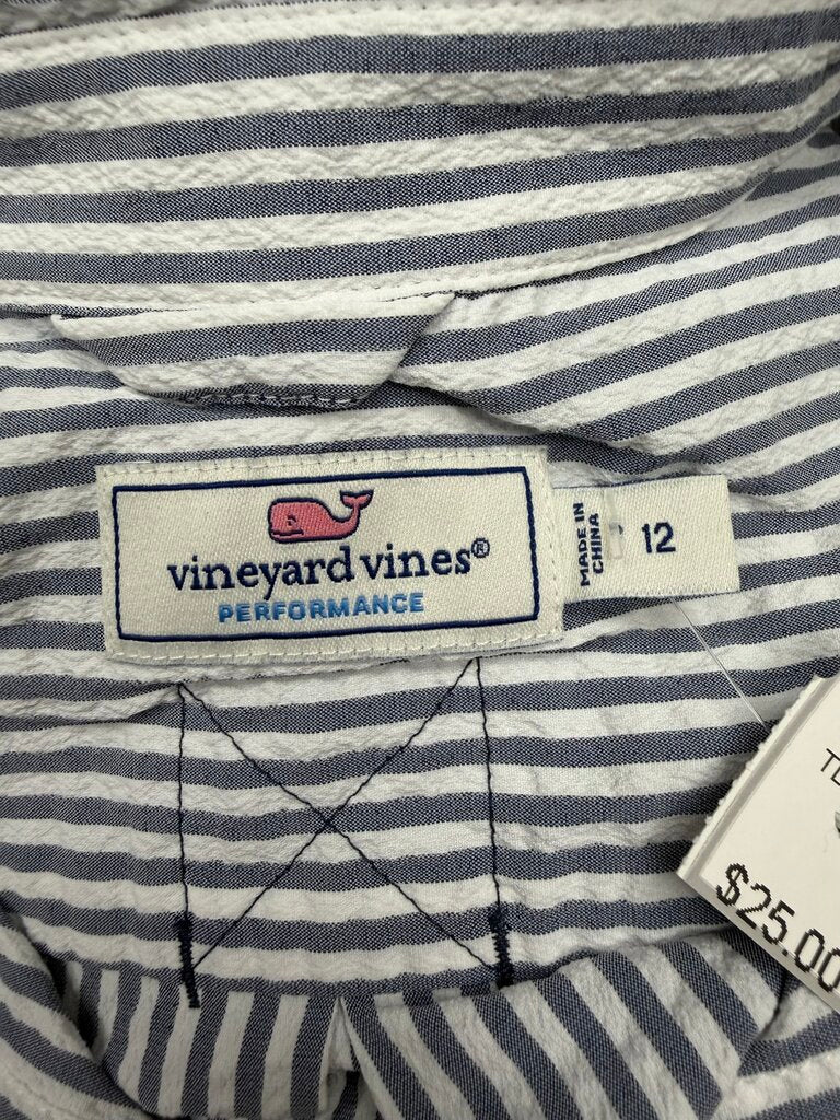 Vineyard Vines Blue & White Stripped Button-Down Shirt