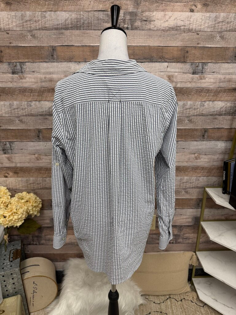 Vineyard Vines Blue & White Stripped Button-Down Shirt
