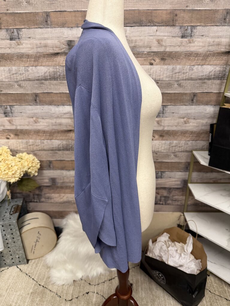 Eileen Fisher Purple Linen Blend Cardigan