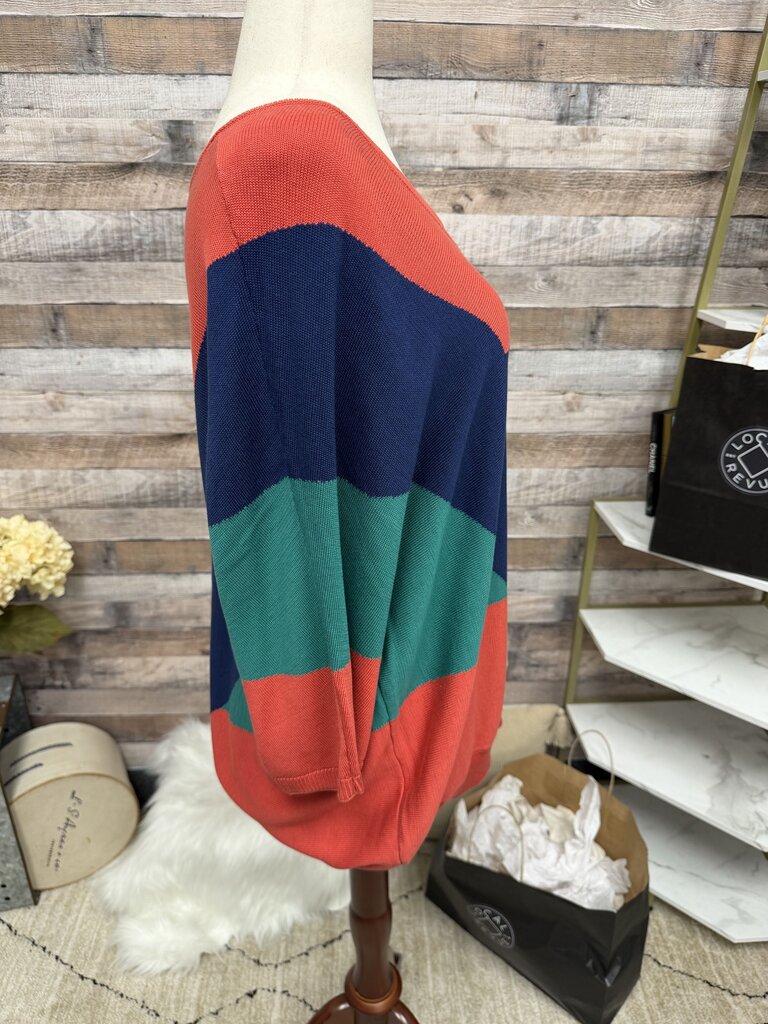 NWT Chico's Pullover Color Block Sweater