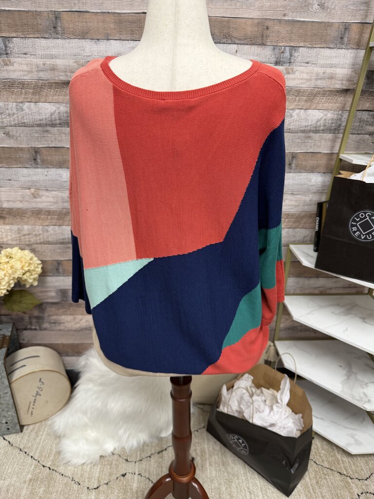NWT Chico's Pullover Color Block Sweater