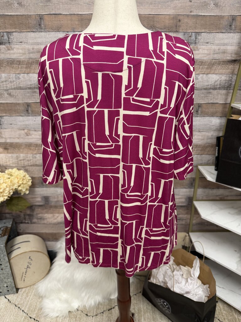 Artful Home Studio Pink Geometric Print T-Shirt