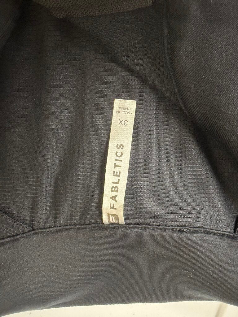 Fabletics Black Mock-Neck Full-Zip Athletic Jacket