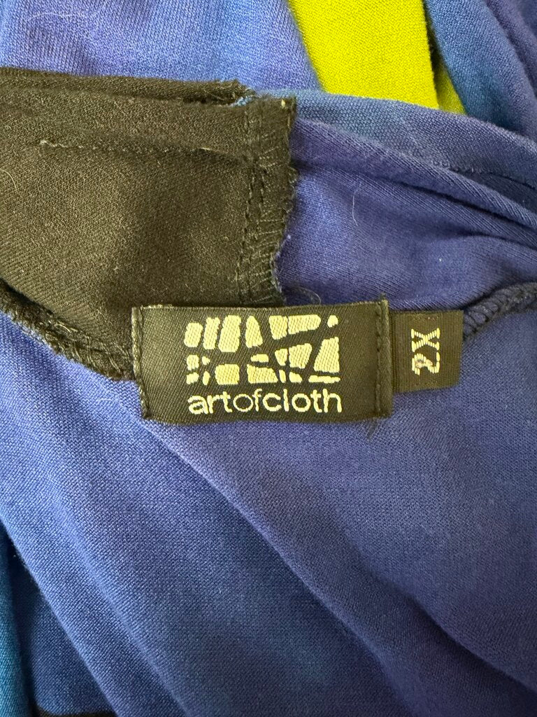 Art Of Cloth Color-block Open Cardigan