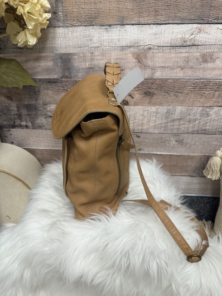 Lucky Brand Tan Leather Backpack