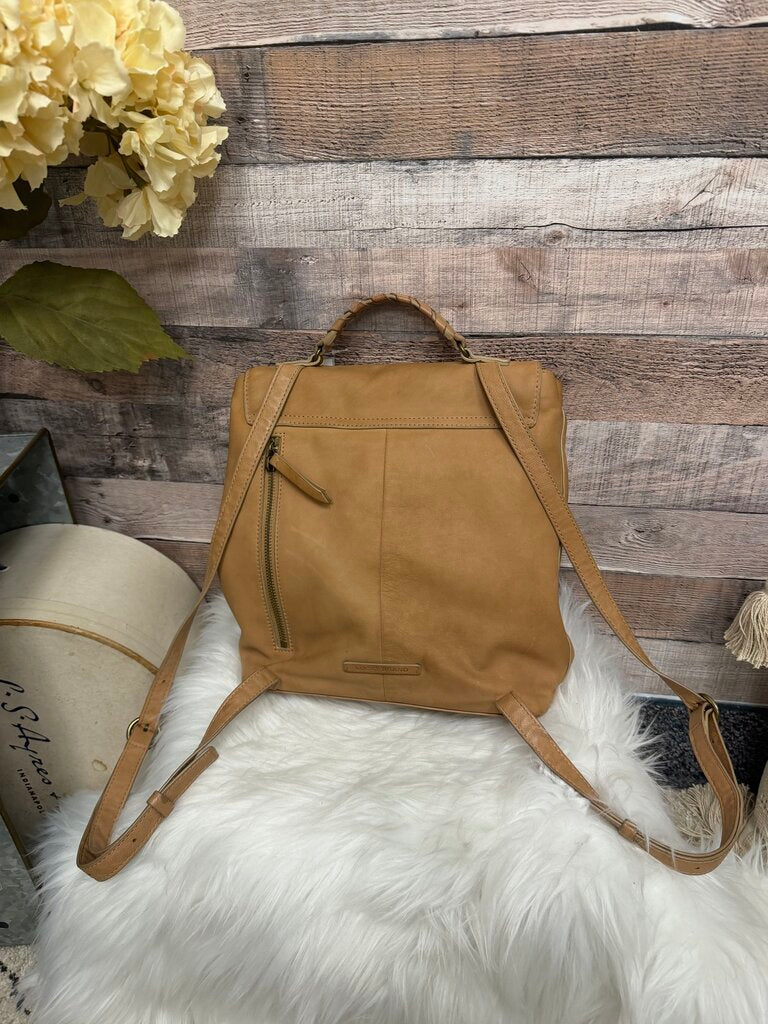 Lucky Brand Tan Leather Backpack