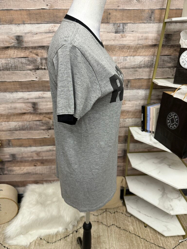 Rocky Grey Cotton-Blend T-shirt