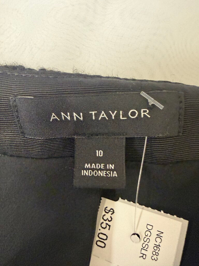 Ann Taylor Black Tweed Cropped Jacket With Gold Button Detials Ann Taylor Black 10 women JACKETS & COATS