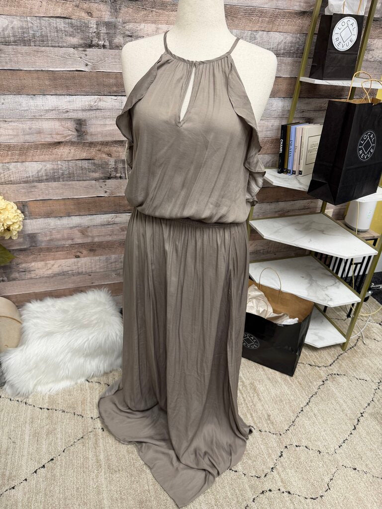 Mustard Seed Green Sleeveless Maxi Dress